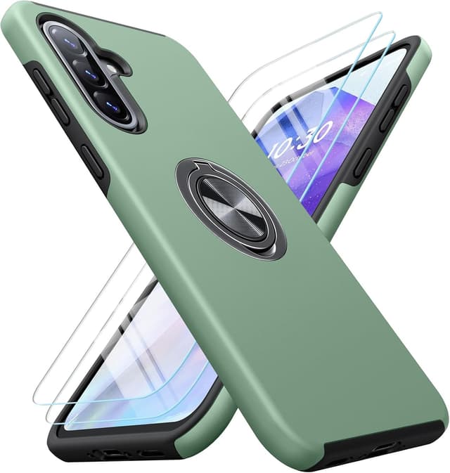 Detalle de AOUIA Samsung Galaxy A36 5G case with 360° ring