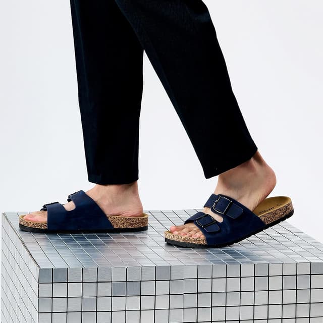 Detalle 2 de JOMIX MCX250058 ciabatte da uomo estive con suola in sughero e plantare ammortizzato antiscivolo