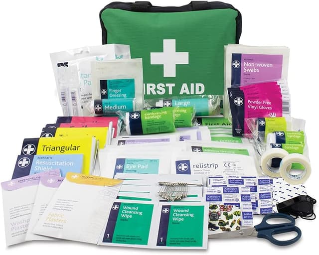 Detalle de First Aid Kit Bag 220-Piece Survival Kit (Large) for Travel, Car, Home & Outdoor Use