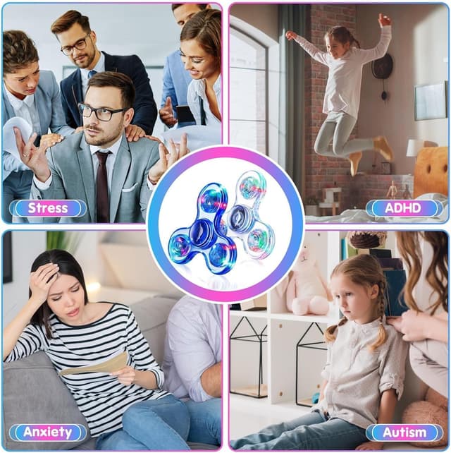 Thumbnail 5 de Fidget Spinner 2 Pack light-up sensory toy 🎲