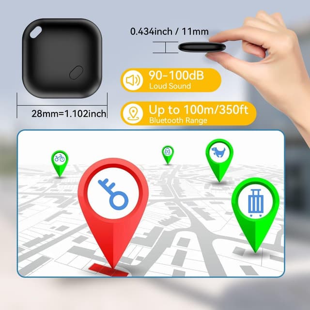 Detalle 2 de Air Tracker Tag Android Localizador Bluetooth 2 unidades