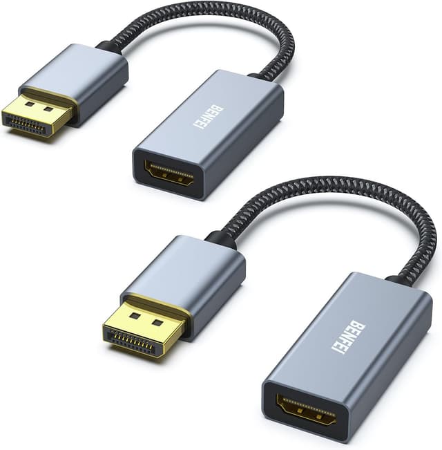 Detalle de BENFEI DisplayPort a HDMI 2 cavi 2K 60Hz