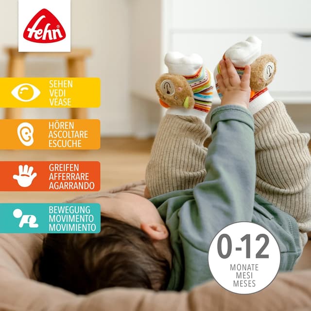 Thumbnail 1 de Fehn Rasselsocken Baby Teddy