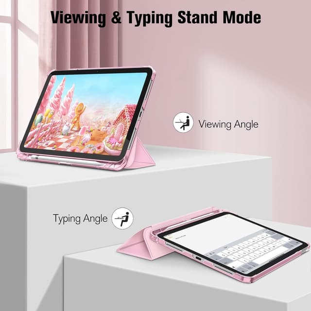 Detalle de FINTIE iPad A16 Hülle 11 Zoll Rosa