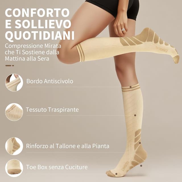 Detalle de CAMBIVO calze compressione graduata 20-30