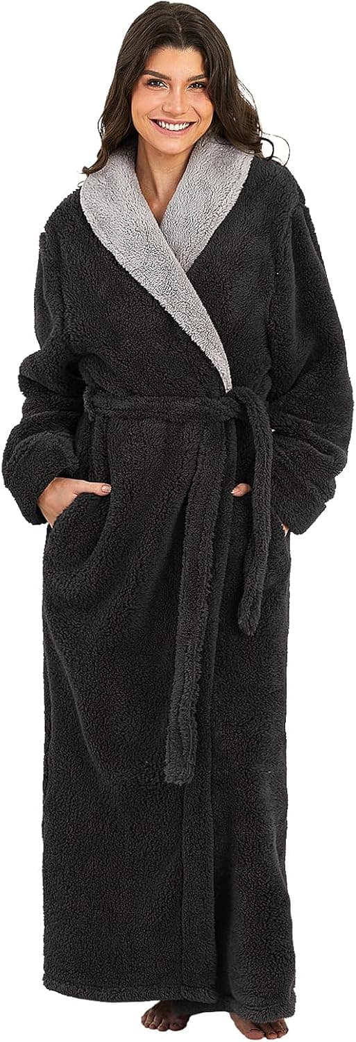 Imagen de PUTUO Robe de Chambre Femme Polaire Longue en OfertitasTOP