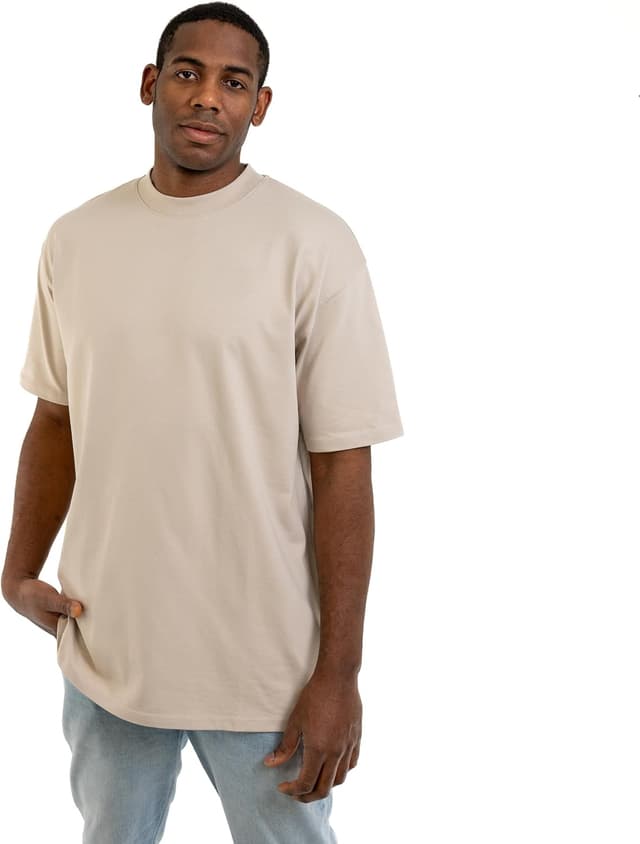 Detalle de Johnny Urban T-Shirt unisex “Sammy” oversize in 100% cotone con collo aderente