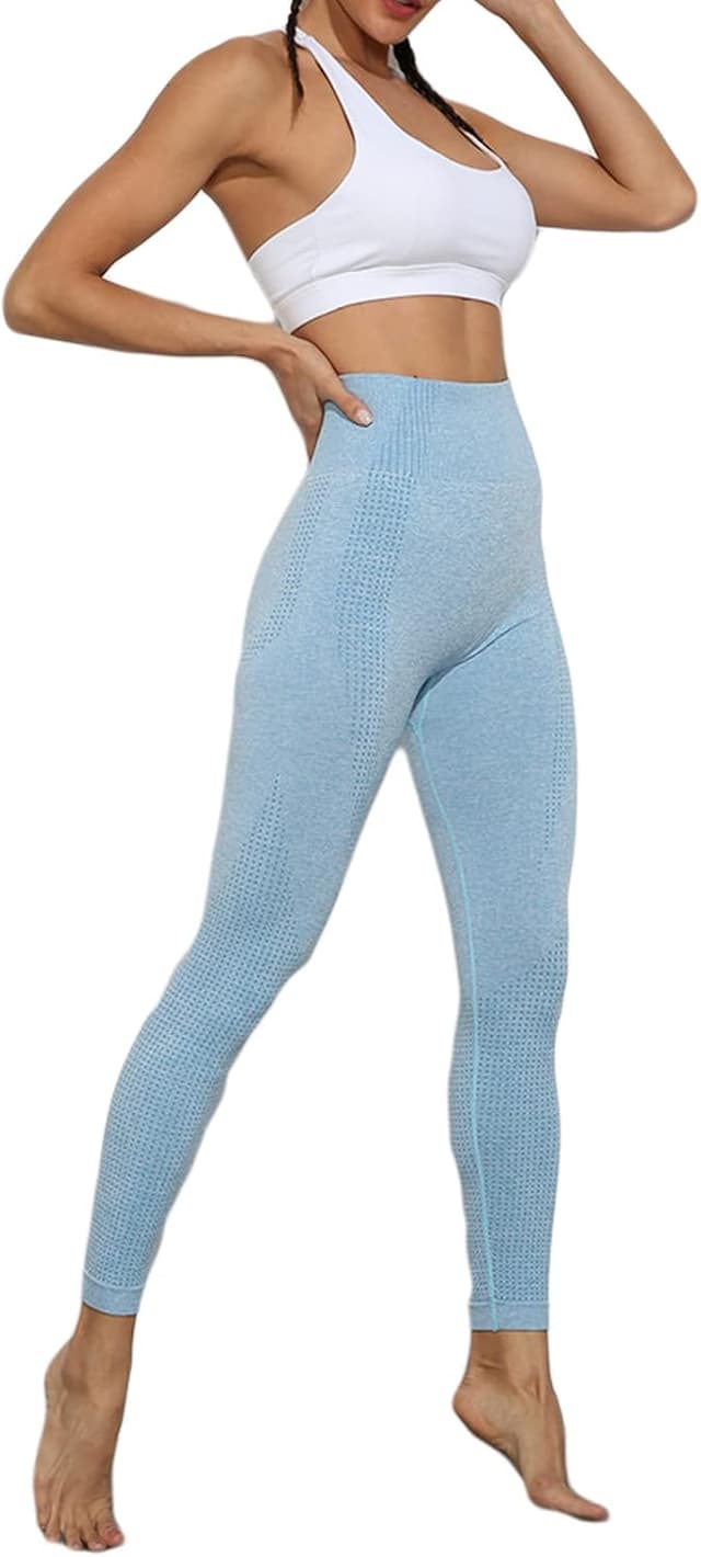 Detalle 2 de Merlvida Scrunch Butt Sport-Leggings für Damen mit hoher Taille (seamless, blickdicht)