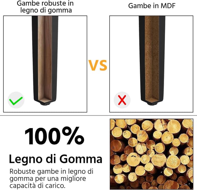 Thumbnail 6 de Yaheetech Set 4 Sedie Schienale Alto 136 kg