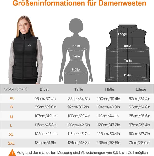 Thumbnail 5 de Sevdiea Heizweste Damen 16000 mAh Powerbank