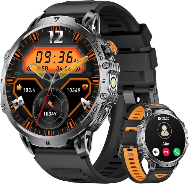 Detalle de LIGE Montre Connectée Homme 2025 : écran HD 1,85", batterie 1000 mAh et suivi santé