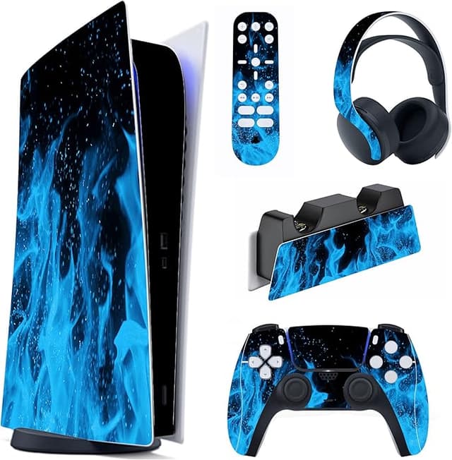 Detalle de PlayVital Pegatina Completa PS5 Edición Digital 🦋