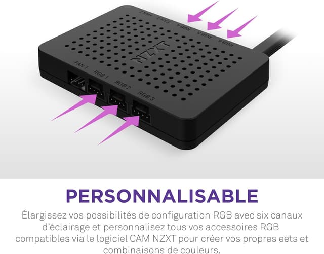 Thumbnail 2 de NZXT AC-CRFR0-B1-6 canaux RGB