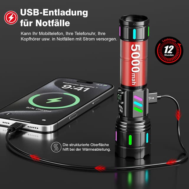 Thumbnail 3 de Shadowhawk S1618 Taschenlampe 500000 Lumen