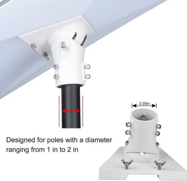 Detalle 2 de Pipe Adapter Pole Mount for Starlink Gen 3