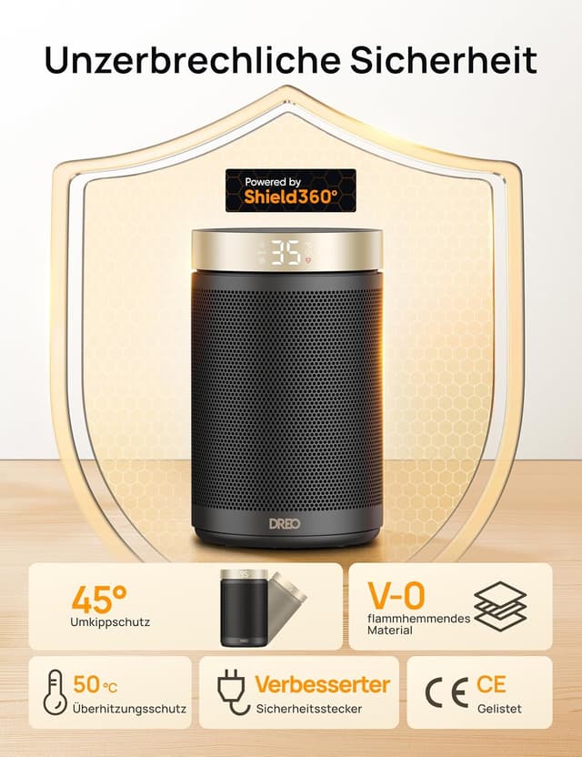 Thumbnail 5 de Dreo Heater 316 1500W Heizlüfter mit Thermostat