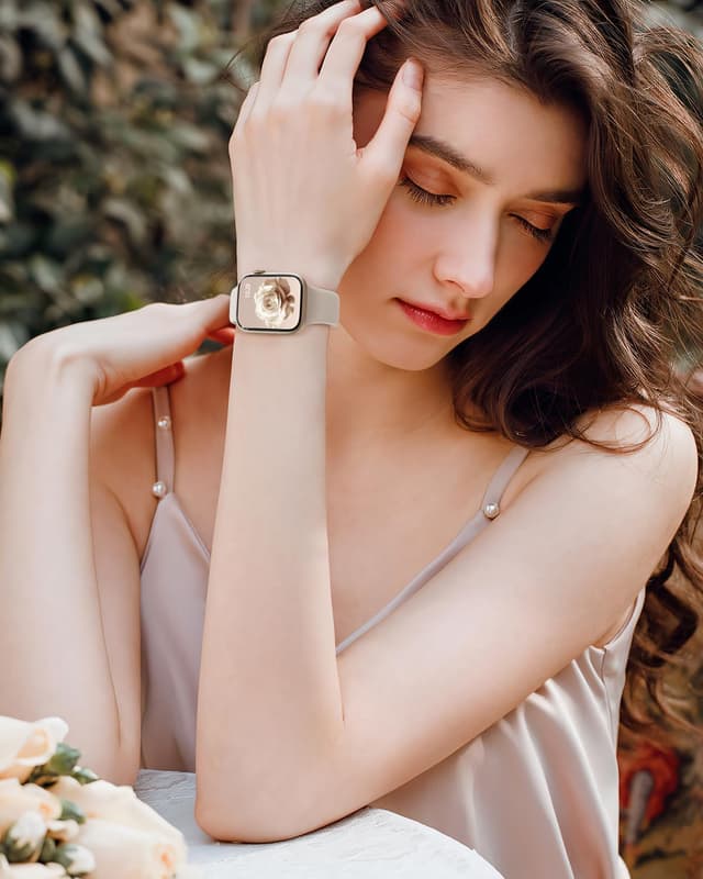 Detalle de Cinturini Yoohoo in silicone compatibili con Apple Watch 44mm/40mm/46mm/45mm/42mm/41mm/38mm/49mm