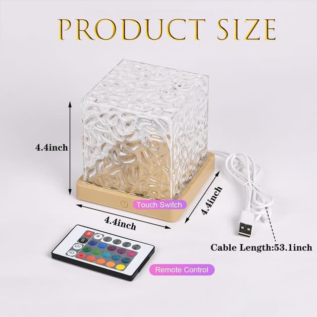 Detalle 2 de ZTZK Pixelierte Laterne Nachtlicht mit 16 Farben