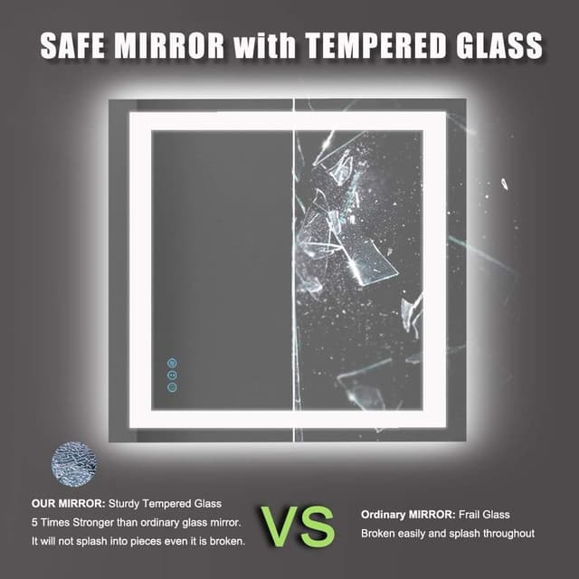 Thumbnail 3 de Amorho 36"x36" LED Bathroom Mirror