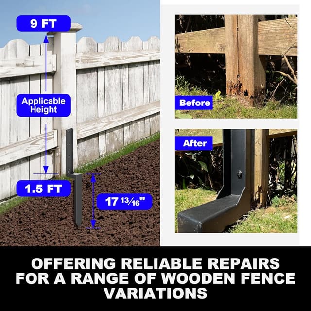 Thumbnail 4 de AKINGKONG Fence Post Repair Kit 11-Gauge