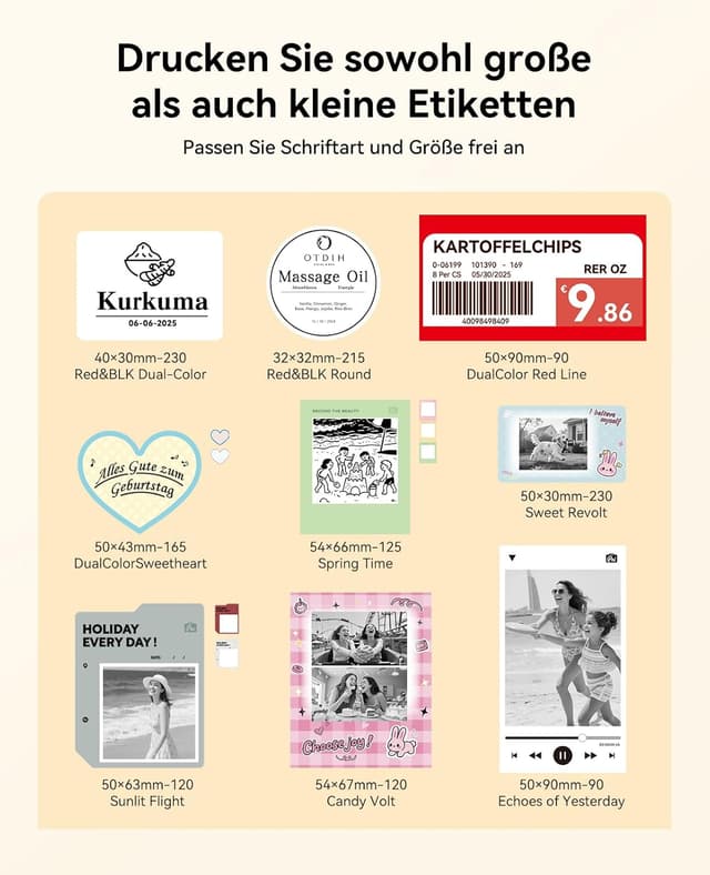 Thumbnail 5 de NIIMBOT B21Pro Etikettendrucker 300 DPI đš