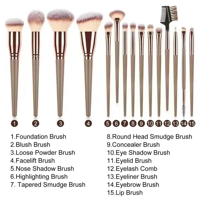 Detalle 2 de YPYMOD Pinselset 15 Stück Profi