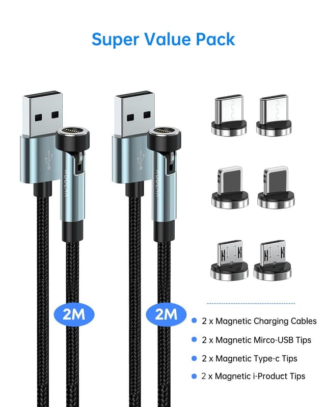 Thumbnail 6 de Kuulaa Magnetisches 3‑in‑1 Ladekabel 2m