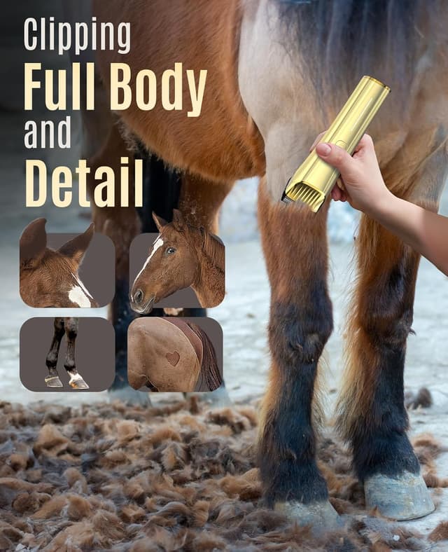 Detalle 2 de oneisall Horse Clippers cordless groomer for thick coats ✂