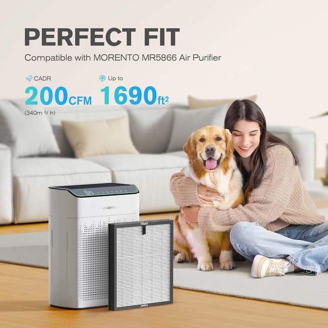 Thumbnail 1 de MORENTO MR5866 Ersatzfilter 2er Pack 2200 Std