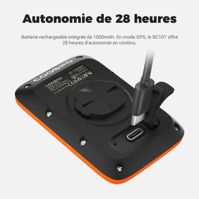 Thumbnail 5 de CooSpo BC107 Compteur Velo Bluetooth 5.0