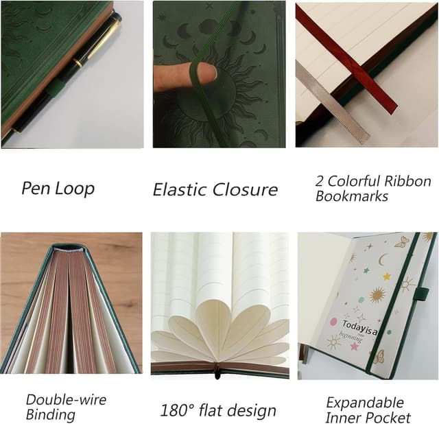 Thumbnail 1 de HwxBen Journal 360 pages DarkGreen