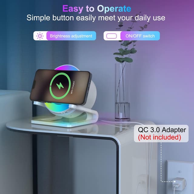 Thumbnail 5 de Bluetooth Lautsprecher Nachtlicht mit Induktion