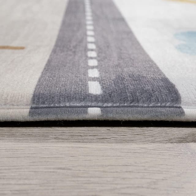 Detalle 2 de Paco Home Kinderteppich rund Ø 150 cm – rutschfest, knieschonend fürs Kinderzimmer