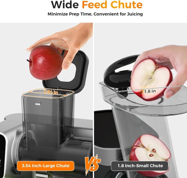 Thumbnail 6 de WETIE Cold Press Juicer with Touch Screen, Adjustable Juicing Pressure & 3.54'' Feed Chute
