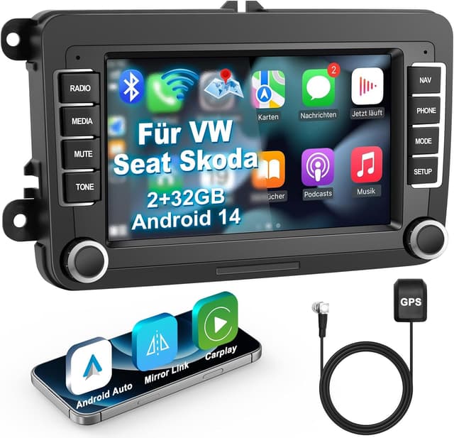 Imagen de Lehwey 2Din Android 14 Autoradio 7 Zoll en OfertitasTOP