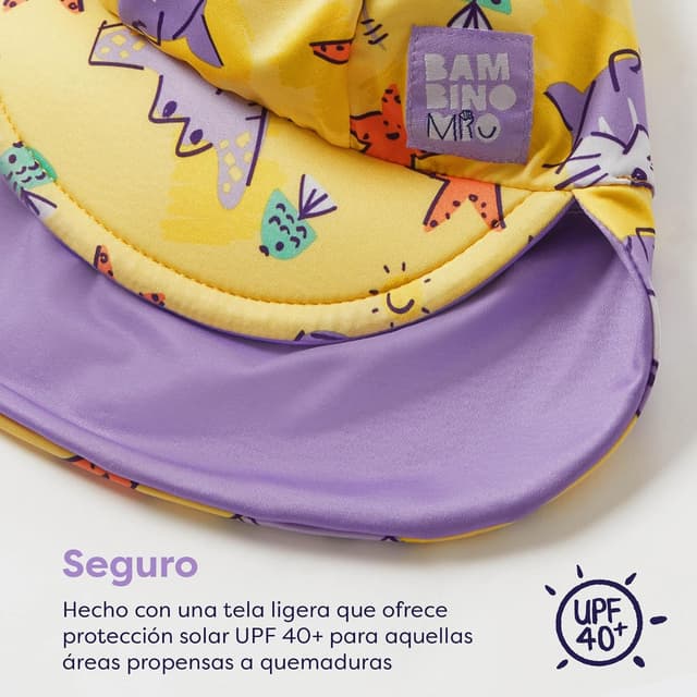 Detalle 2 de Bambino Mio Gorro de Natación Reversible con Protección UV ☀
