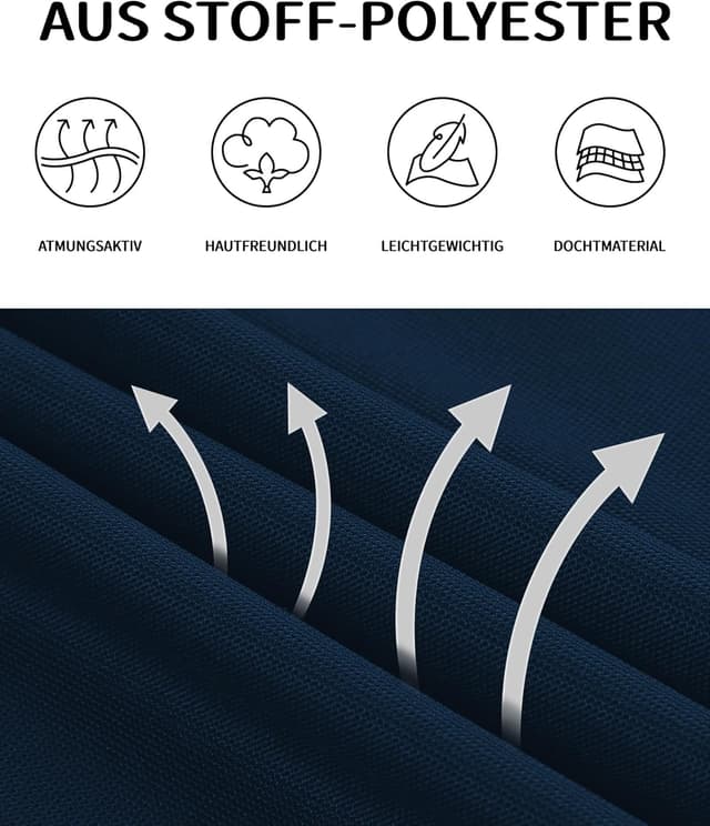 Detalle de JACKETOWN Herren Poloshirt Kurzarm – atmungsaktiv, schnelltrocknend & elastisch für Sport und Alltag