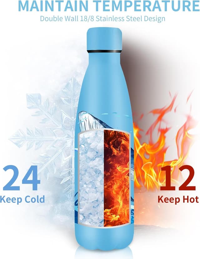 Thumbnail 4 de Ballena 500ml Botella de Agua Acero Inoxidable 🐋