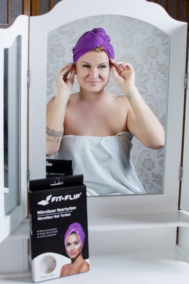 Detalle 2 de Fit-Flip Turban Cheveux Microfibre