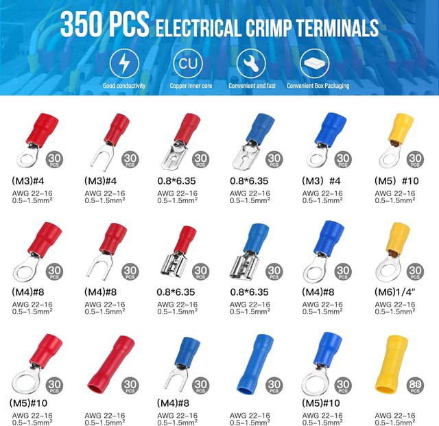 Thumbnail 1 de fioay Crimpzange 350 Teile đź›