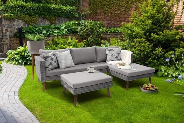 Thumbnail 3 de Greemotion Gomera Muebles de Jardín, Conjunto Gris ☀