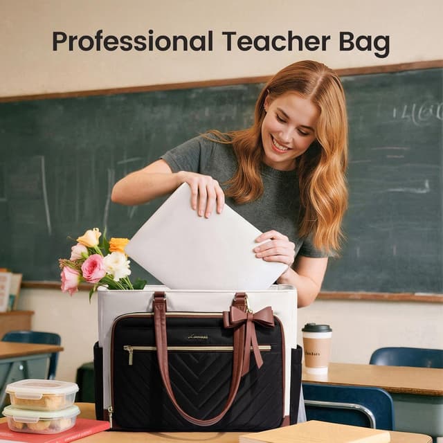 Thumbnail 1 de LOVEVOOK Teacher Tote Bag for Women