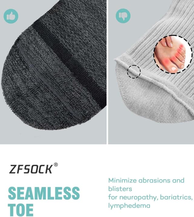 Thumbnail 2 de ZFSOCK Bamboo Diabetic Socks for Women
