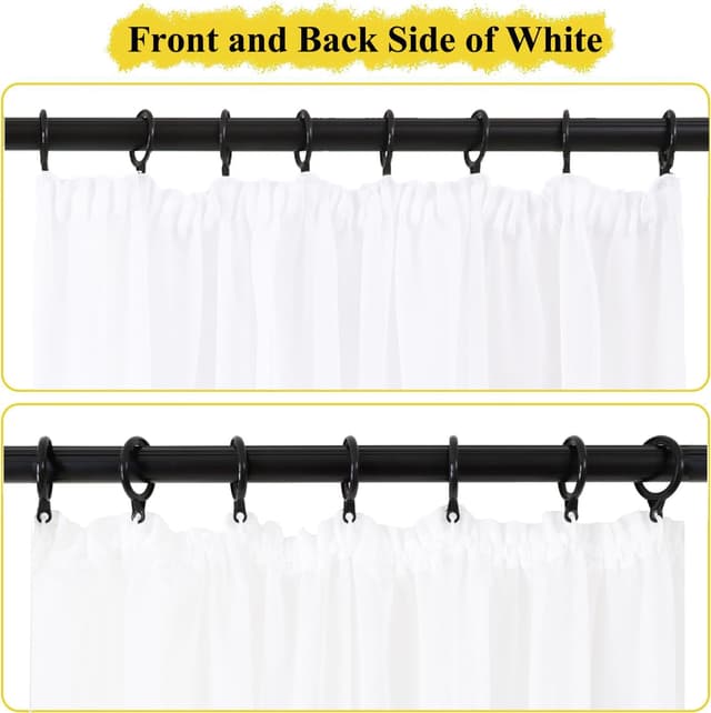 Thumbnail 5 de L.Z.E Vorhänge Weiß 2er Set 245 cm