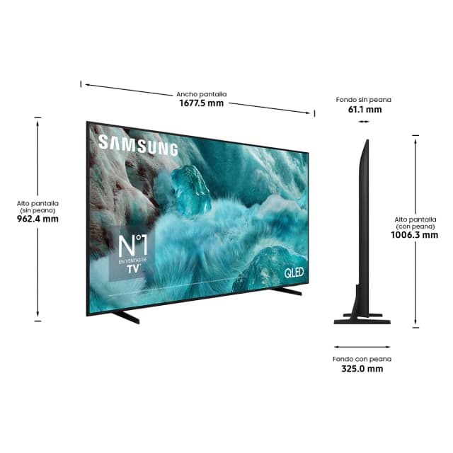 Detalle 2 de Samsung QLED 75" TQ75Q7FAAUXXC 4K Smart TV