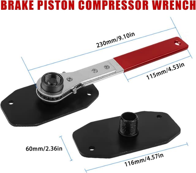 Thumbnail 3 de CHANG QI Brake Caliper Ratchet Tool with 4 Hooks ðŸ›