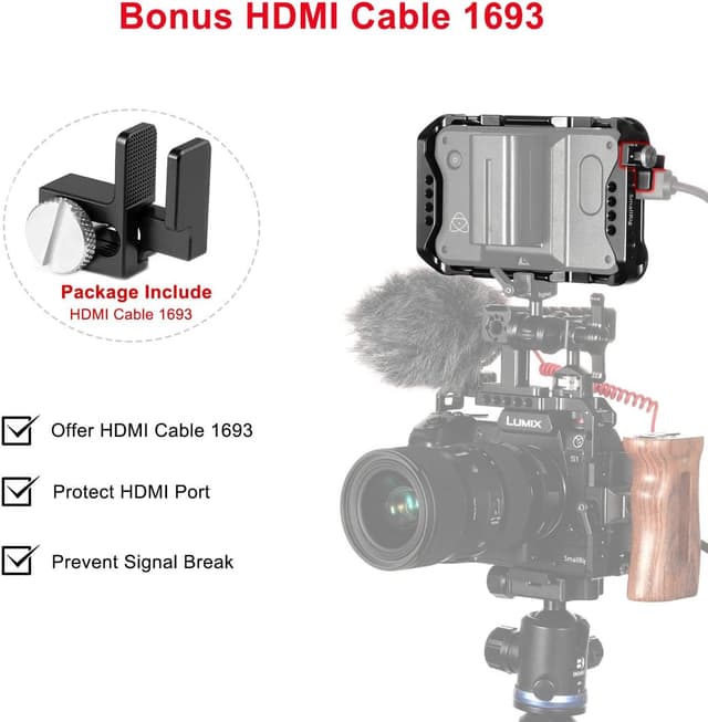 Detalle 2 de SMALLRIG Shinobi Cage AtomX 5" (CMA2305) Käfig für Atomos Shinobi