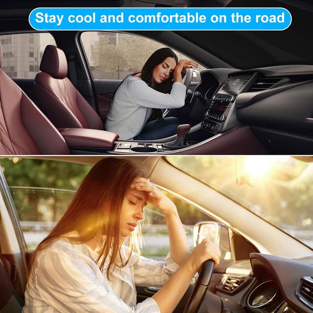 Detalle 2 de SHINEHOME Camry sun shade 99% UV