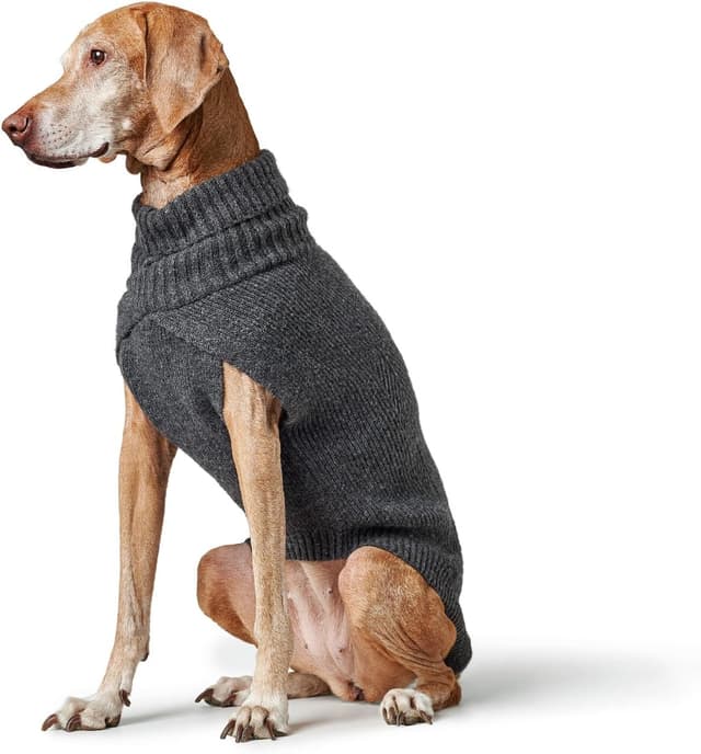 Thumbnail 6 de Hundepullover GENF von Hunter (anthrazit) – weicher Strick für kalte Tage, waschbar, mit umschlagbarem Kragen