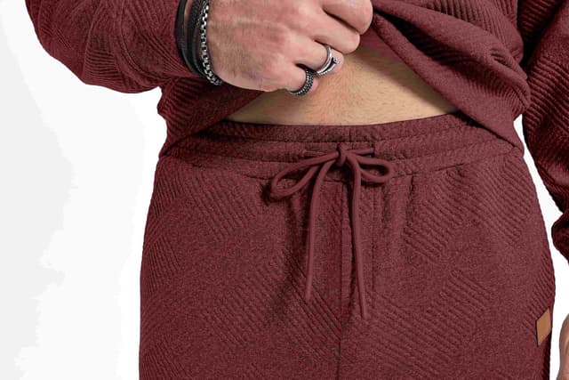 Detalle 2 de JMIERR Men's Knit Jacquard Tracksuit 2-Piece